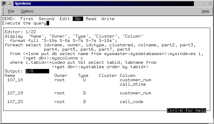 SQL demo